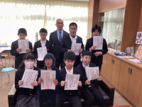 校内立志式　集合合成